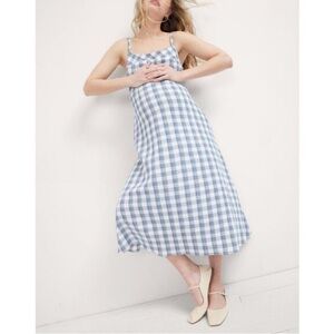 Hatch Maternity Nina Gingham Crinkle Dress size 6-8